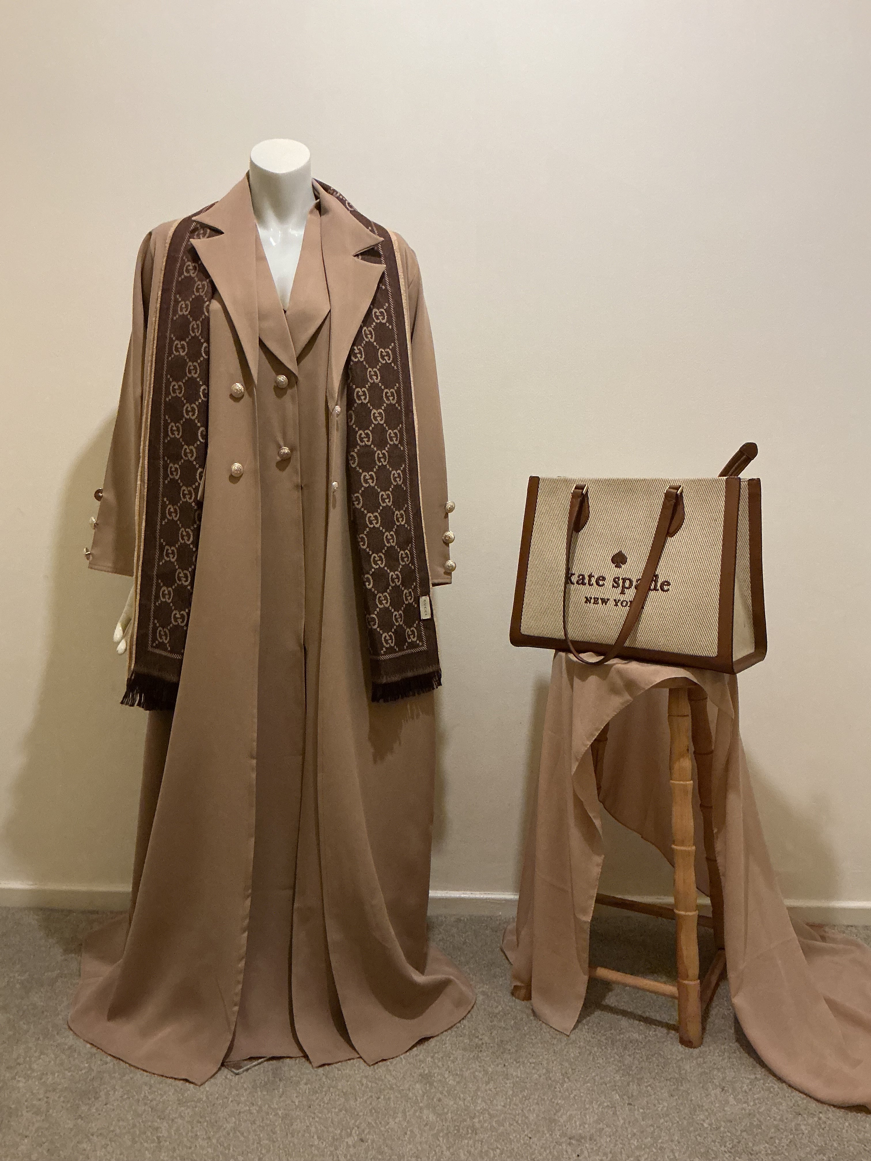 Royale Layered Blazer Abaya Set