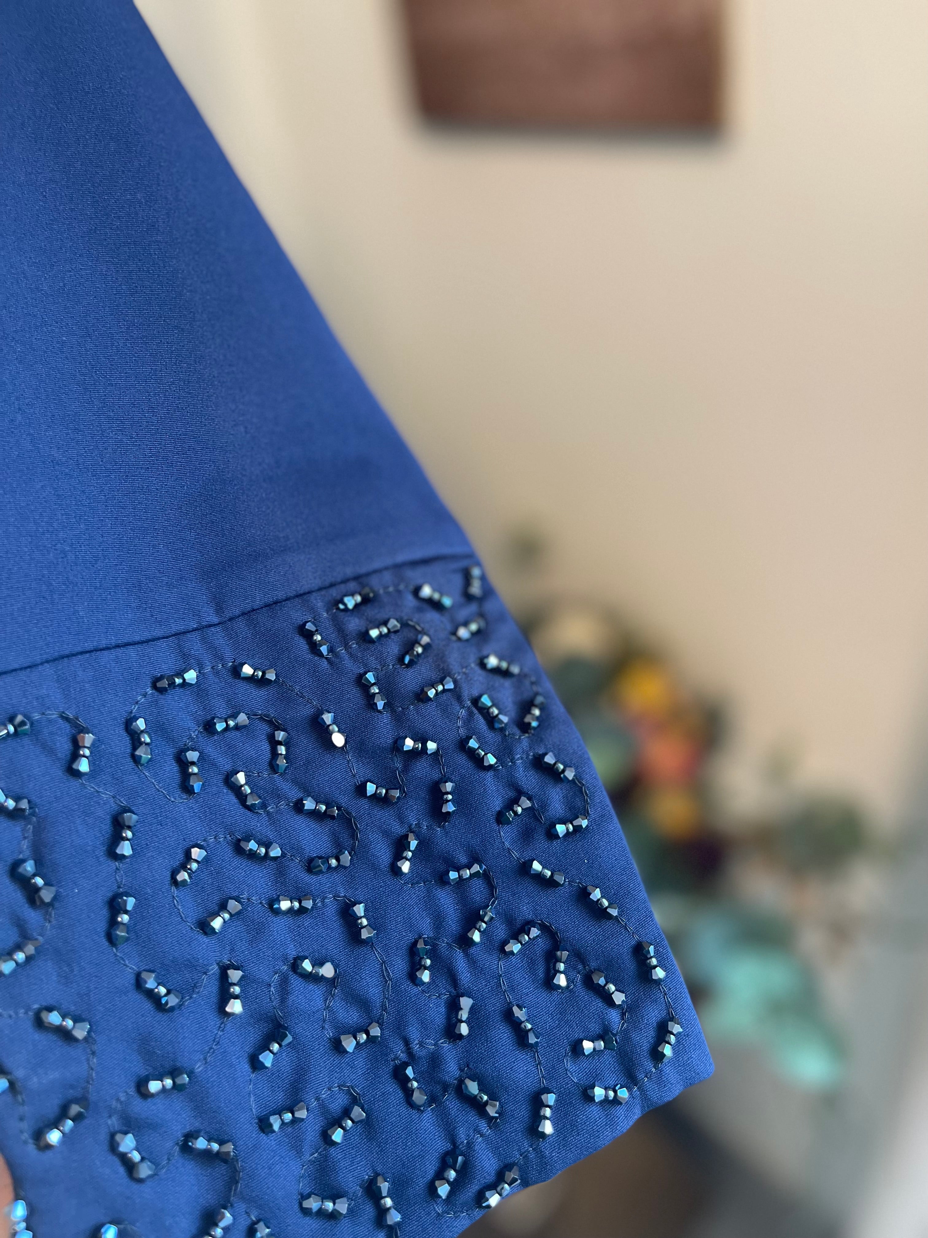 Blue Reverie Blazer Abaya