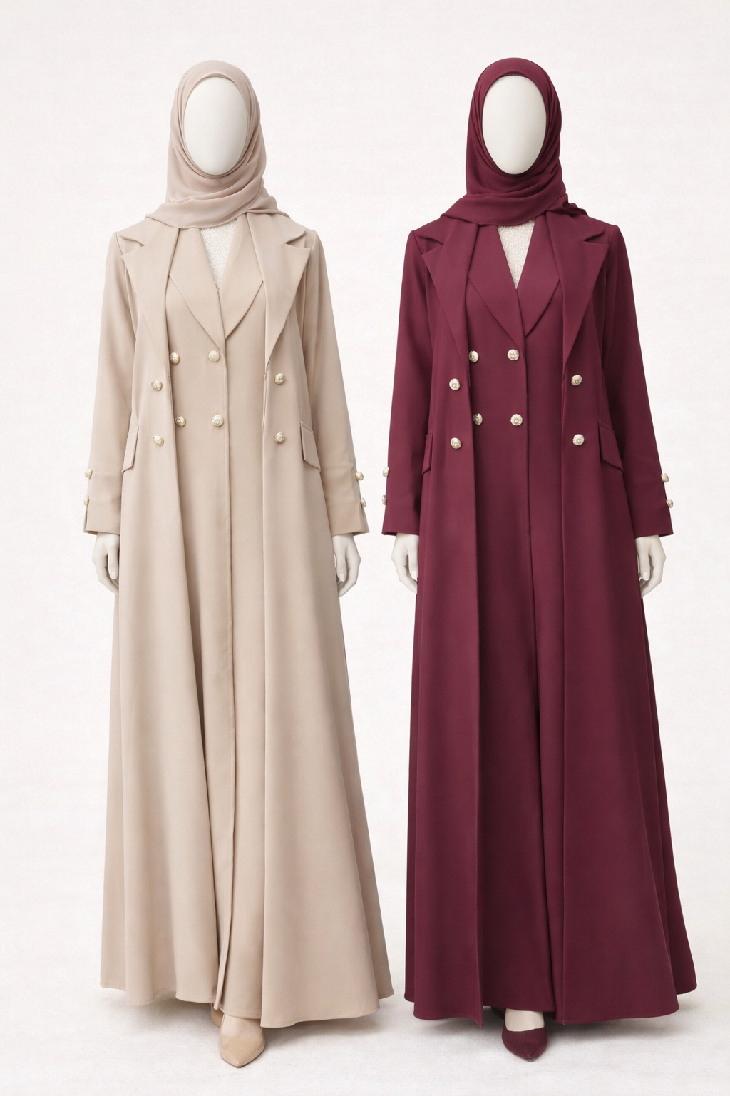 Royale Layered Blazer Abaya Set